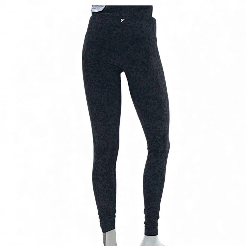 NWT Old Navy S Powersoft Leopard Leggings Extra High Rise Athleisure Gymcore - Picture 3 of 11